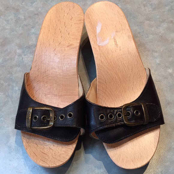 Scholl black sandals